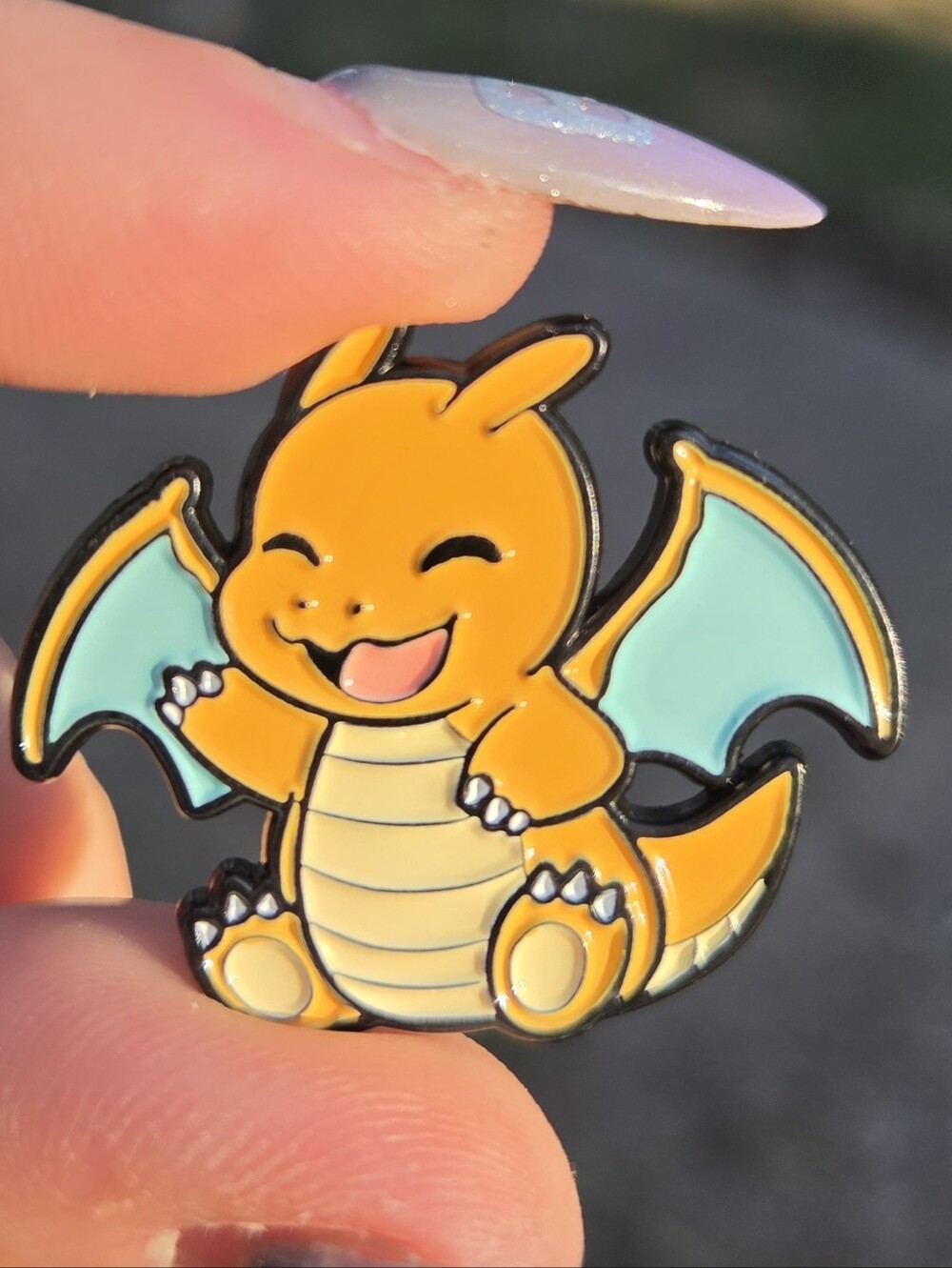 Pokemon Yellow & Light Blue Charizard Enamel Pin